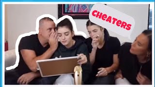 Charlie D'Amelio Dixie D'Amelio and family cheating clips  Mr beast $300,000 influencer tournament