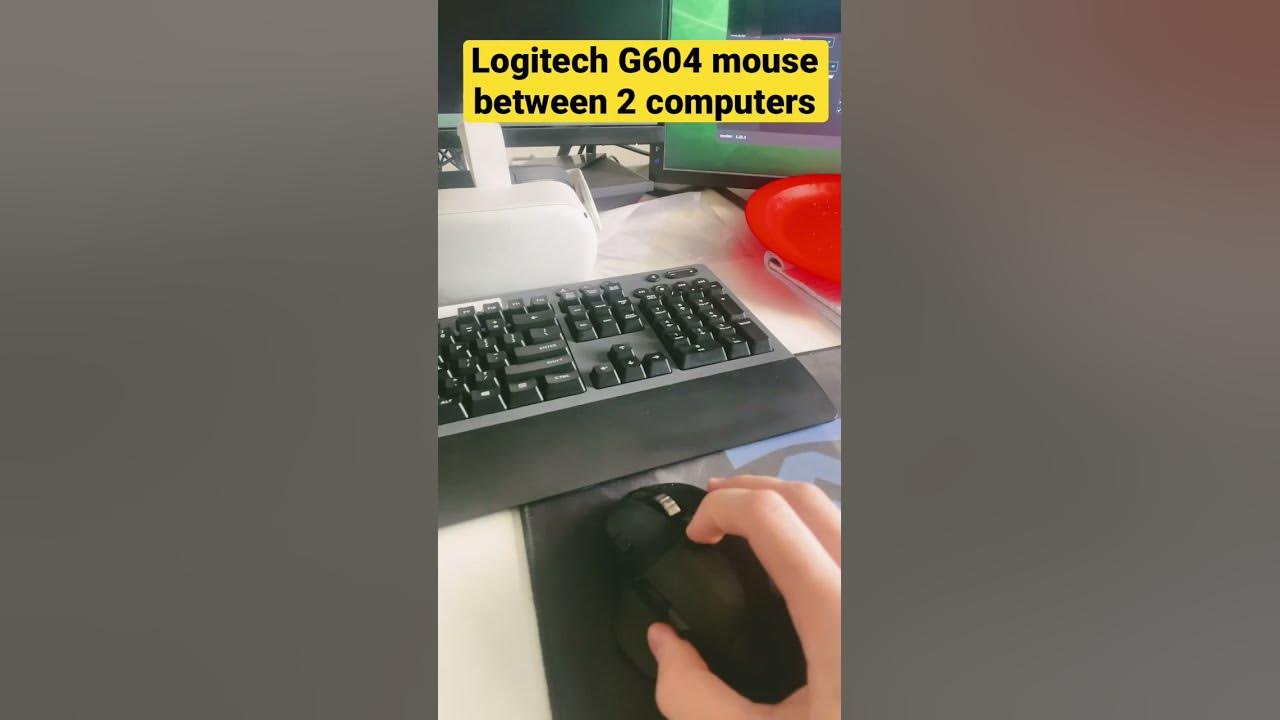 How to switch a logitech g604 mouse between 2 computers seamlessly
