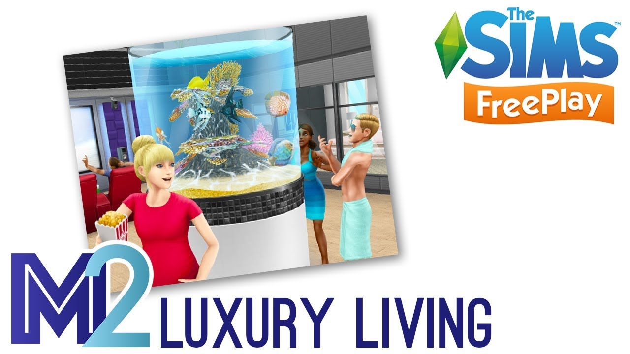 Sims FreePlay Luxury Living Event Prizes & PreBuilt House Template