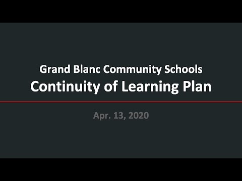 GBCS Continuity of Learning Plan
