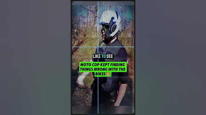 Moto cop kept finding things wrong with the bikes
