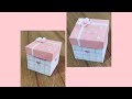 Diy paper gift box/Small paper gift box/Gift box making/Easy paper gift box