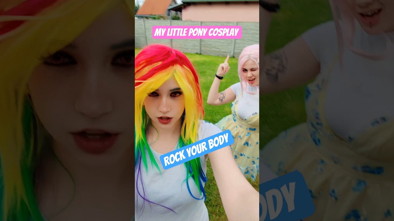 Rock your body | Rainbow Dash & Fluttershy #cosplay #shorts #mlp