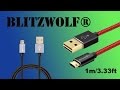 Супер micro USB кабель за супер деньги от Blitzwolf  2.1A 1m/3.33ft