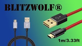 Супер micro USB кабель за супер деньги от Blitzwolf  2.1A 1m/3.33ft