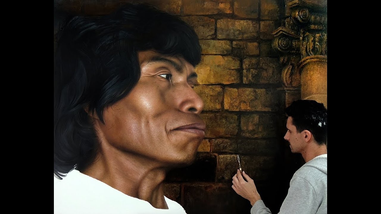 Realistic Indigenous Hyper Painting - Millani - YouTube