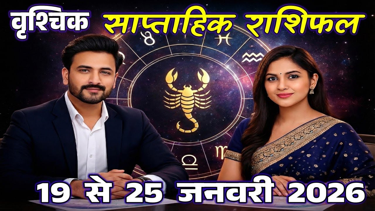 वृश्चिक राशि 19 से 25 जनवरी 2026 | Vrischik Rashi  19–25 January  | Saptahik Vrischik Rashifal