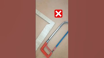 How to miter cut two different width boards #diy #woodframe #bricolage