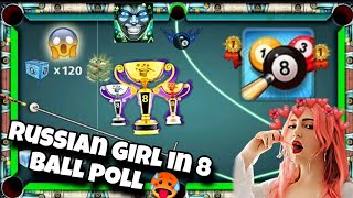 Russian Girl in 8 Ball Pool 🥵 Snooker Hack Trick| 1 Thousand Coins Win| X Shapater| Game 1M Views screenshot 5