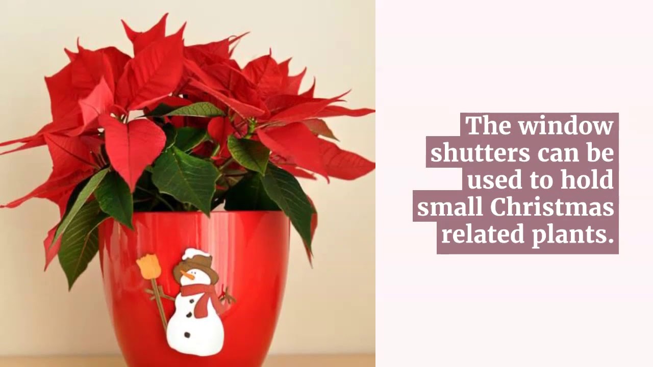 Decorating Window Shutters For Christmas YouTube