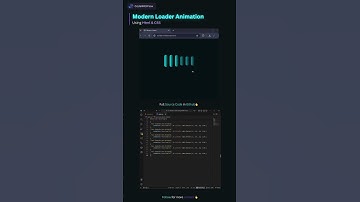 Modern Loader Animation using CSS #html #css #javascript #shorts #coding #trending #viral #frontend
