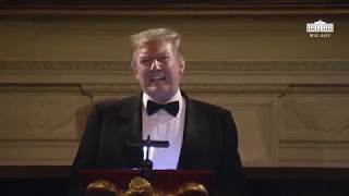 President Trump Attends the Governors' Ball