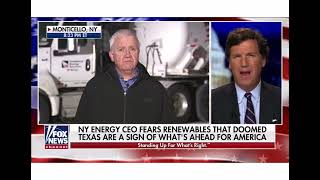 Mike Taylor on with Tucker Carlson - discussing NY's unrealistic energy plans after Texas' freeze-up