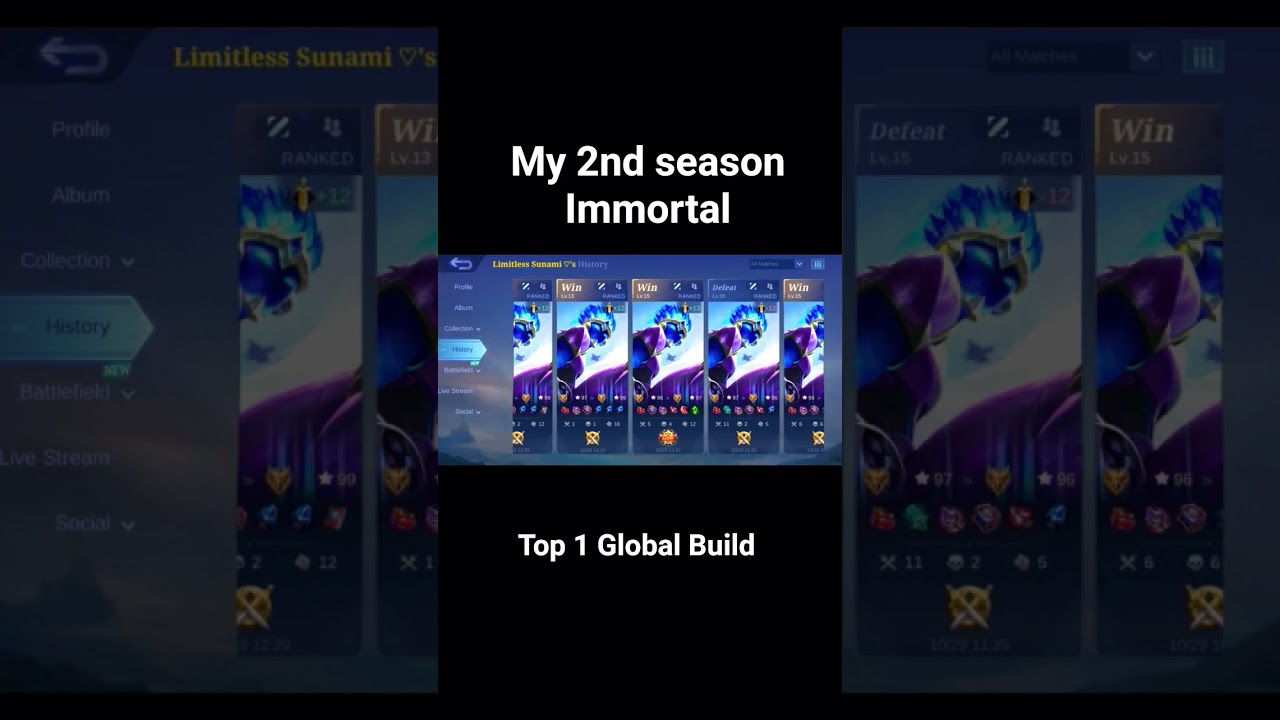 My 2nd season Immortal. Top 1 Global Gord Best Build 2025