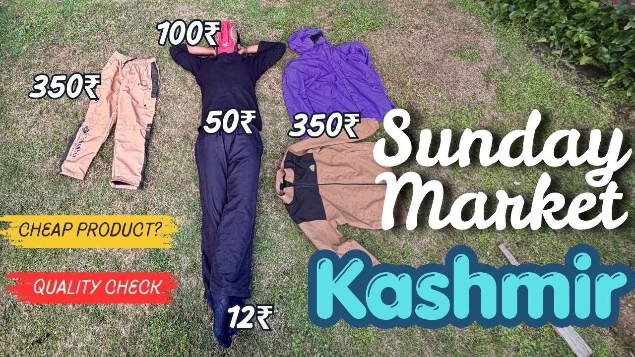 പണി പാളുമോ? || Srinagar Sunday Market | ₹50 Clothes & Jackets Reality — Worth It?