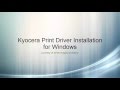 Kyocera Print Driver Install for Windows