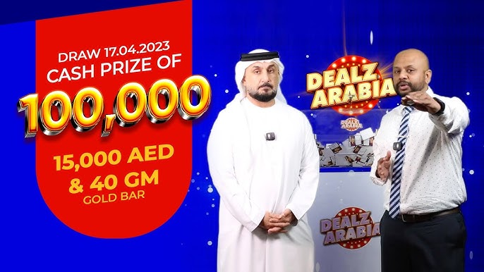 TODAY'S LIVE DRAW, CASH PRIZE OF 12,500 AED