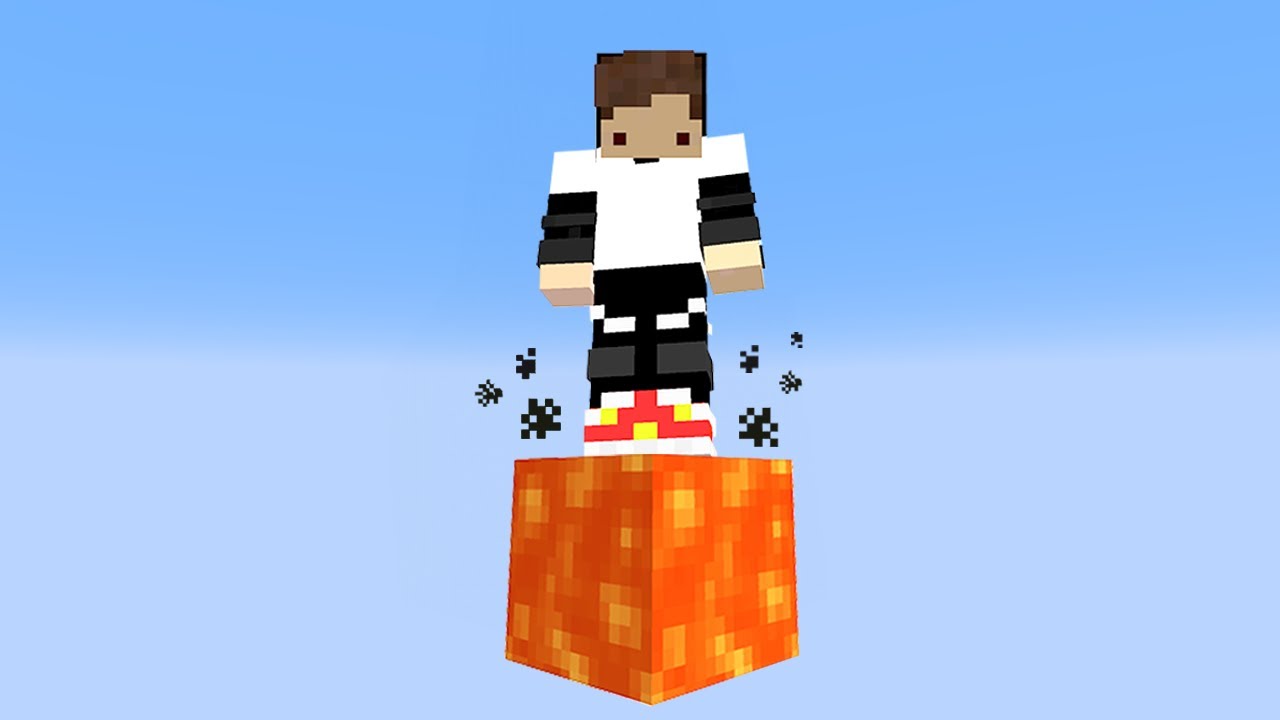 FINALIZEI o minecraft com apenas UM BLOCO DE LAVA