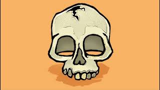 Hanging Skull with its dynamic cast shadow - 21 Frames