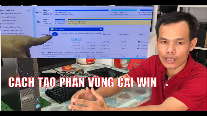 Phân vùng cài win nên để dung lượng bao nhiêu năm 2024