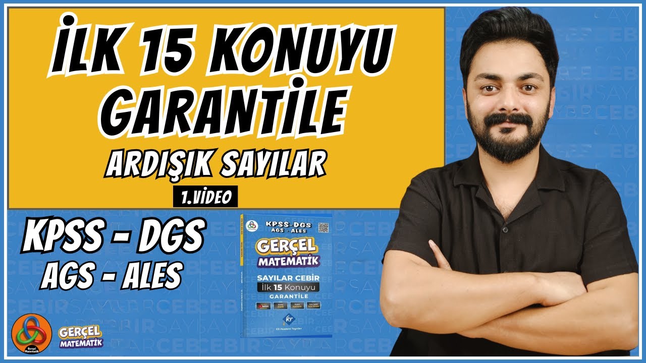 Ardışık Sayılar | 1. Video | 2026 | KPSS - DGS - AGS - ALES Matematik | Sayılar Cebir Kampı