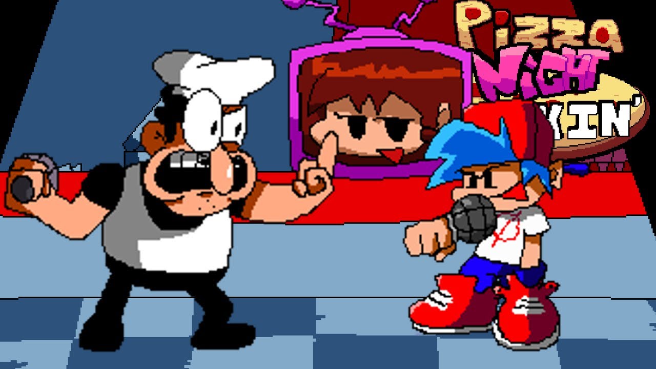 Pizza Tower In FNF! Friday Night Funkin' Full Combo!! Pizza Night