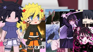 Naruto friends react to hinata as Kanao tsuyruri || Short || Give me request pls