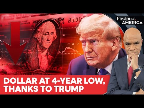 US Dollars Slips to 4-Year Low As Trump Says Greenback “Doing Great” | Firstpost America | N18G - YouTube
