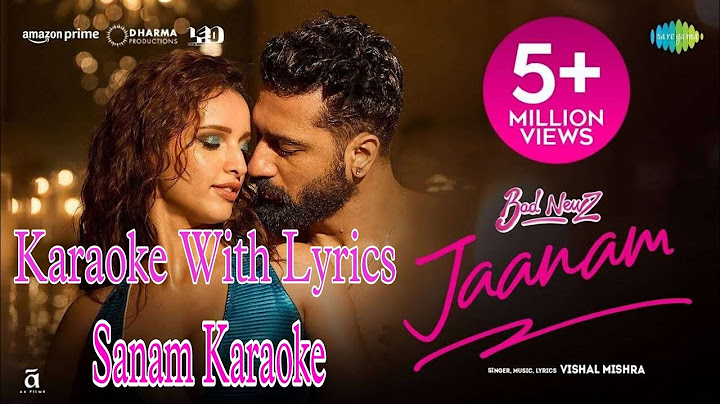 Jaanam | Bad News | Karaoke With Lyrics | Vishal Mishra  | Vicky Kaushal