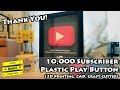 10,000 Subscriber Plastic Play Button (3D Printing, CAD, Craft Cutter) - Super Make Something Ep. 11
