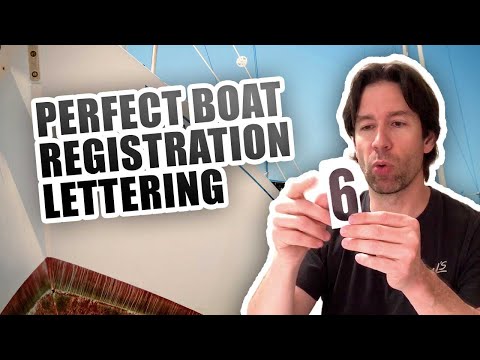 Perfect Vinyl Boat Registration Numbers &amp; Letters Application