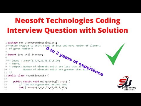 Neosoft Technologies Coding Interview Question with Solution| #neosoftcodinginterviewquestions