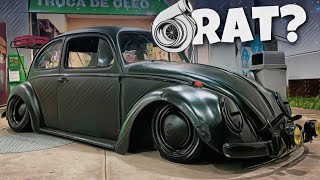 TURBINA DE HR, SUSPENSÃO A AR E ESTILO PRÓPRIO, FUSCA RAT 1961