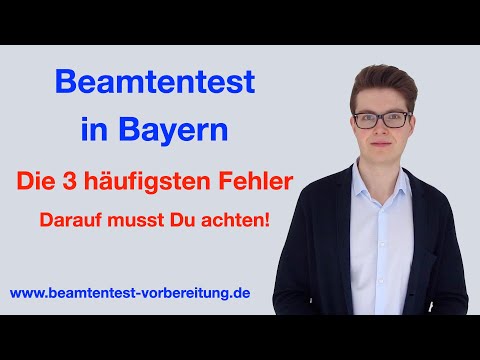 EINSTELLUNGSTEST ÖFFENTLICHER DIENST | Beamtentest Bayern | Diese 3 Fehler solltest Du vermeiden!