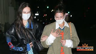 Bella Hadid is Totally Obsessed with This Dog While Out with Luka Sabbat and Friends in NYC