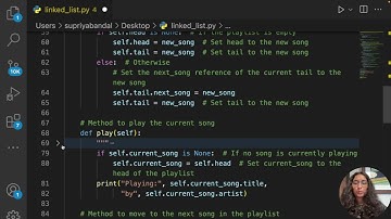Data Structure | Linked list | DSA |Song Playlist Project in Python