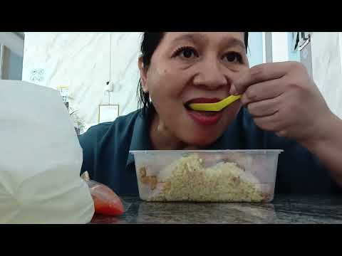My late food @ fried rice chicken chop#aidagrace
