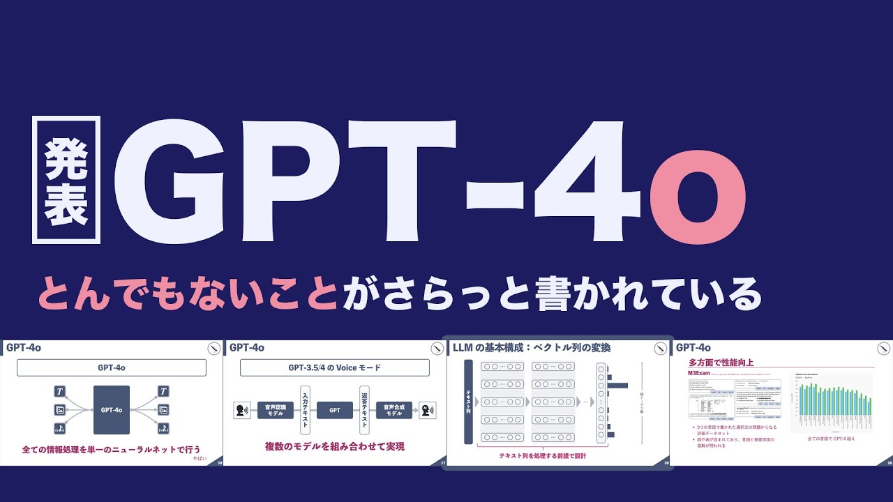 GPT-4o｜ChatGPT最新モデルは何が凄いのか？