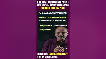 ENGLISH VOCABULARY- The difference between the words Compliment and Complement as explained