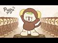 【ププのアニメ】パンチくんになって猿山行ったら檻の中でした