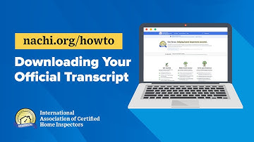 Downloading Your Official Transcript on nachi.org