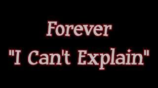 Forever - I Can't Explain (Chinese Melodies) chords