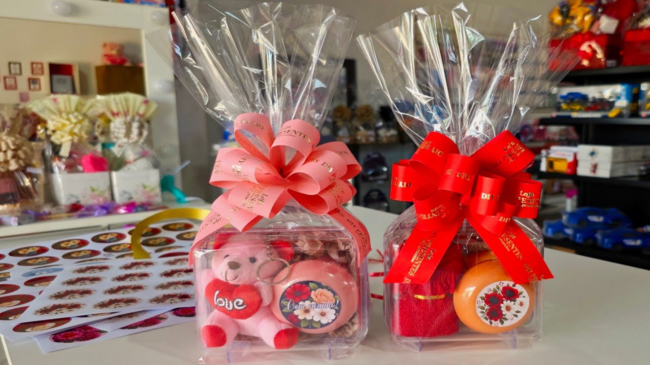 Presente baratinho na maletinha de acrílico -DIY