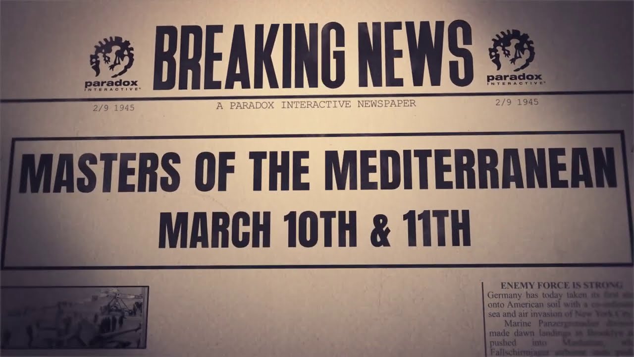 Hearts Of Iron Iv Masters Of The Mediterranean Multiplayer Event 10 11 March Steam News