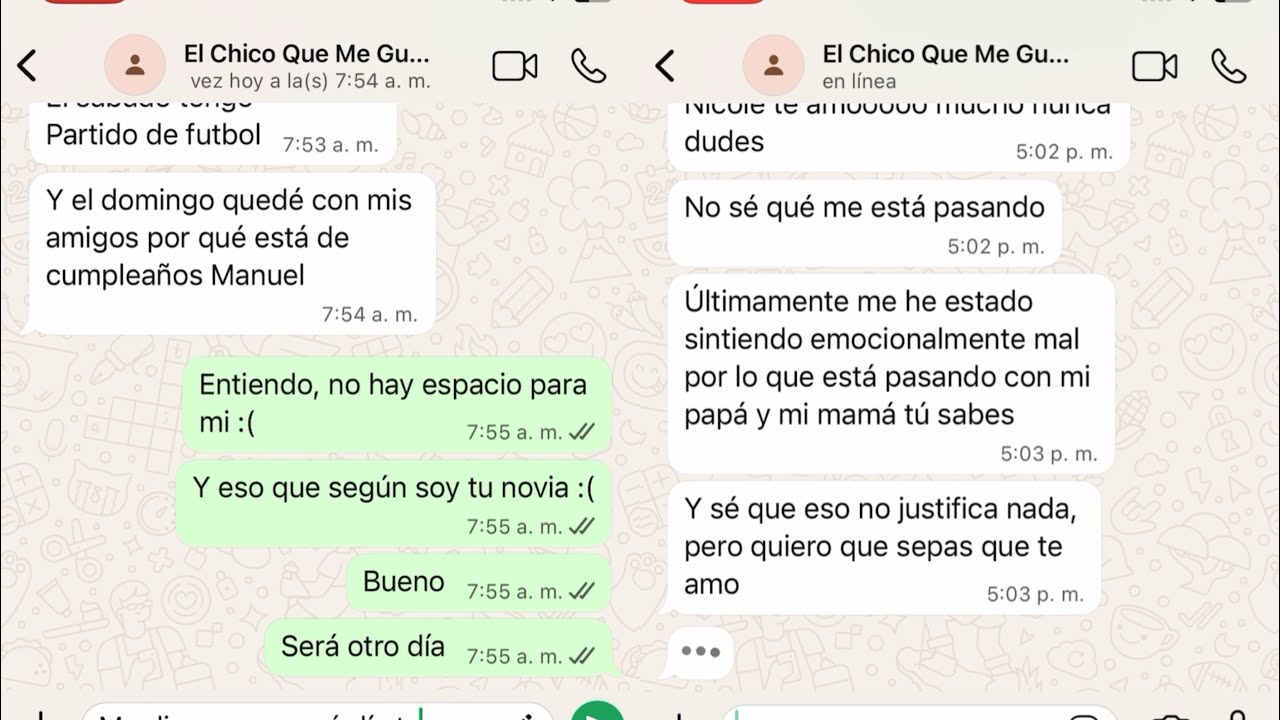 Chats con el chico que me gusta 😍parte 33