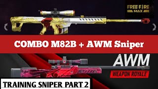 TRAINING AWM PART 2 || CARA CEPAT MENGGUNAKAN SNIPER DI HP KENTANG || FREE FIRE MAX screenshot 5