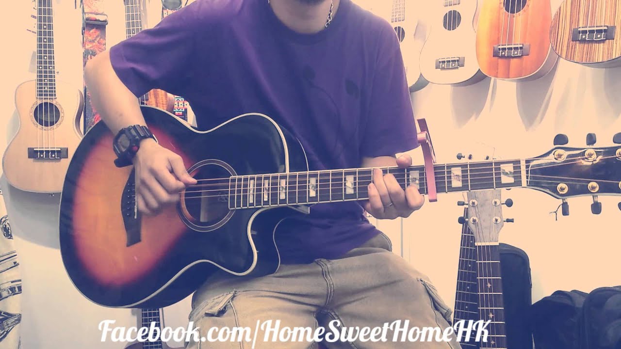 40吋雲衫日落色Guitar Home Sweet Home Ukulele HK 喜歡你 BEYOND YouTube