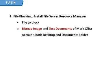 COC 3 - File Blocking (Windows Server 2012 R2)