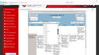 Accessing the Training Calendar