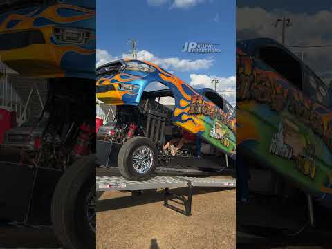“Haymaker” Ford Ranger Super Modified 2wd Truck getting unloaded before pulling action in Baxley, GA